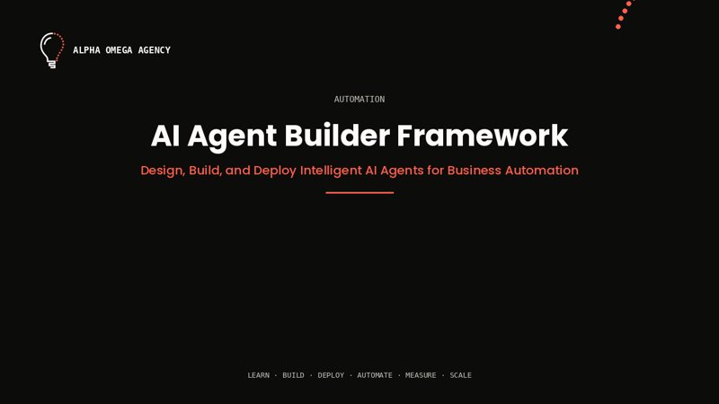 AI Agent Builder Framework™