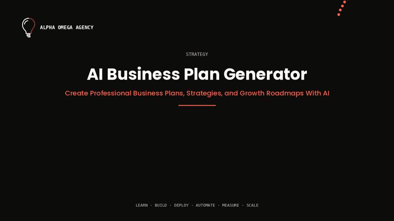 AI Business Plan Generator™