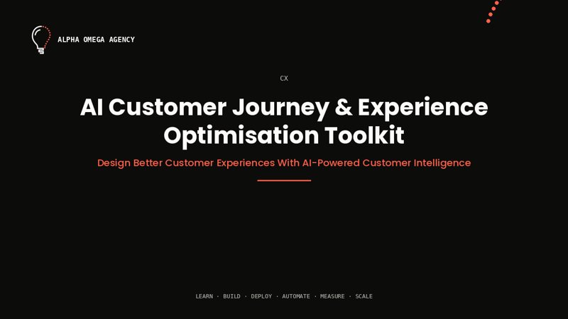 AI Customer Journey & Experience Optimisation Toolkit™