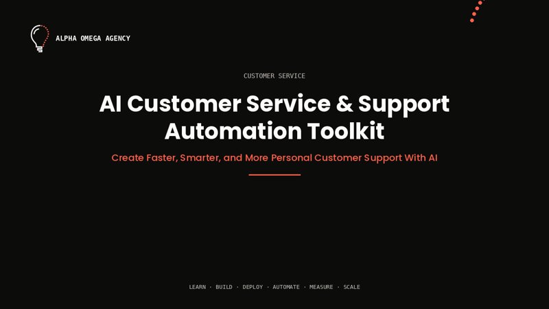 AI Customer Service & Support Automation Toolkit™