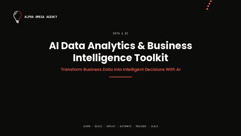 AI Data Analytics & Business Intelligence Toolkit™