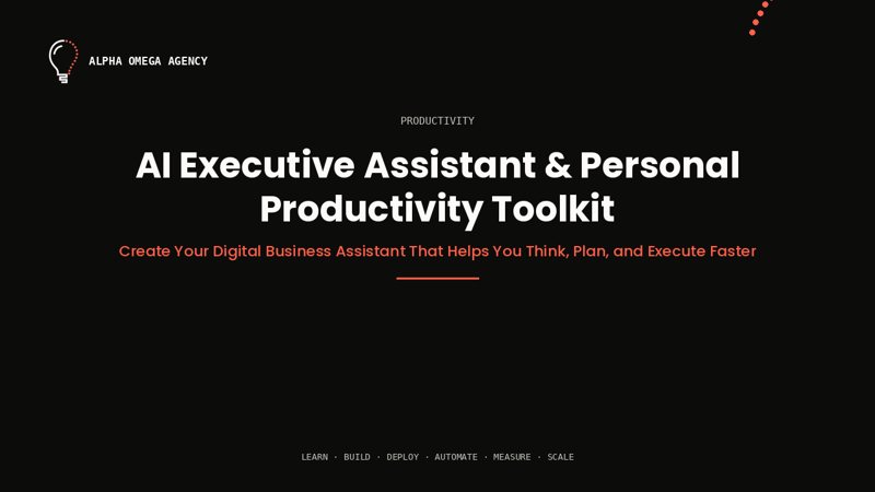 AI Executive Assistant & Personal Productivity Toolkit™