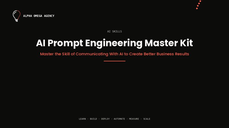 AI Prompt Engineering Master Kit™
